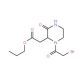 Propyl 2-[1-(2-bromoacetyl)-3-oxo-2-piperazinyl]-acetate - chemical structure image