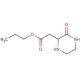 Propyl 2-(3-oxo-2-piperazinyl)acetate (CAS 90770-36-8) - chemical structure image