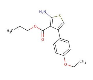 Propyl 2-amino-4-(4-ethoxyphenyl)thiophene-3-carboxylate - chemical structure image