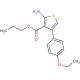 Propyl 2-amino-4-(4-ethoxyphenyl)thiophene-3-carboxylate - chemical structure image