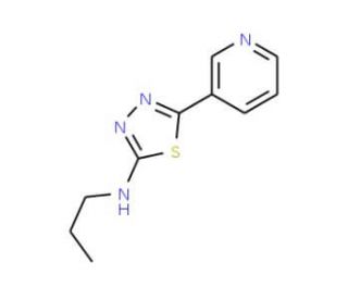 Propyl-(5-pyridin-3-yl-[1,3,4]thiadiazol-2-yl)-amine - chemical structure image