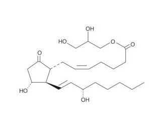 Prostaglandin E2-1-glyceryl ester (CAS 37497-47-5) - chemical structure image