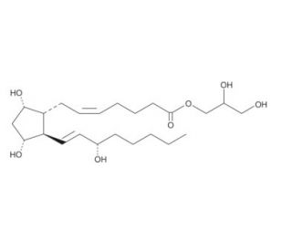 Prostaglandin F2&alpha;-1-glyceryl ester (CAS 43042-79-1) - chemical structure image