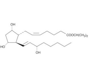 Prostaglandin F2α isopropyl ester (CAS 53764-90-2) - chemical structure image