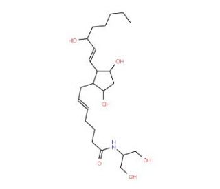 Prostaglandin F<sub>2&alpha;</sub> serinol amide - chemical structure image