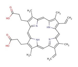 Protoporphyrin-9 (CAS 553-12-8) - chemical structure image