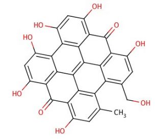 Pseudohypericin (CAS 55954-61-5) - chemical structure image