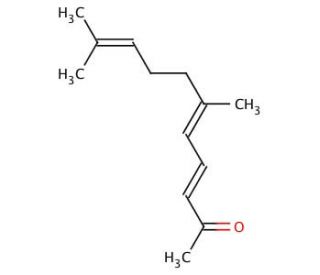 Pseudoionone (CAS 141-10-6) - chemical structure image