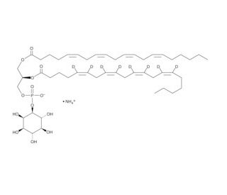 PtdIns-(1-arachidonoyl, 2-arachidonoyl-d8) (sodium salt) - chemical structure image
