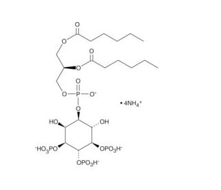 PtdIns-(3,4,5)-P3 (1,2-dihexanoyl) (ammonium salt) - chemical structure image