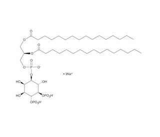PtdIns-(4,5)-P2 (1,2-dipalmitoyl) (sodium salt) - chemical structure image