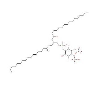 PtdIns-(5)-P1 (1,2-dipalmitoyl) (ammonium salt) - chemical structure image