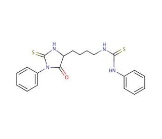PTH-(&epsilon;-phenylthiocarbamyl)lysine (CAS 5657-26-1) - chemical structure image