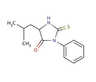 PTH-leucine (CAS 4399-40-0) - chemical structure image