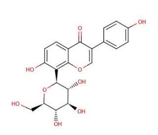 Puerarin (CAS 3681-99-0) - chemical structure image