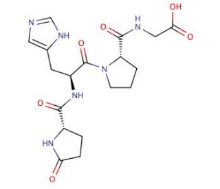 Pyr-His-Pro-Gly-OH (CAS 85344-77-0) - chemical structure image