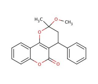 Pyranocoumarin (CAS 518-20-7) - chemical structure image