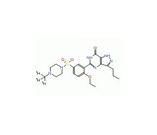 Pyrazole N-Demethyl Sildenafil-d3 - chemical structure image