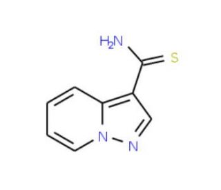 Pyrazolo[1,5-a]pyridine-3-carbothioamide (CAS 885275-44-5) - chemical structure image
