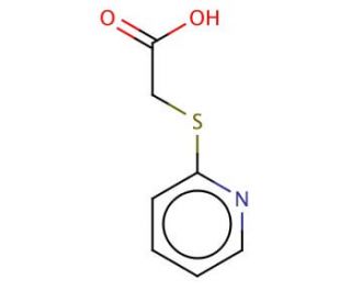 (Pyridin-2-ylsulfanyl)acetic acid (CAS 10002-29-6) - chemical structure image