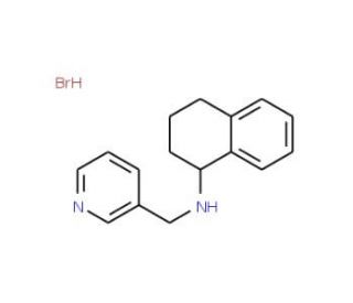 Pyridin-3-ylmethyl-(1,2,3,4-tetrahydro-naphthalen-1-yl)-amine hydrobromide - chemical structure image