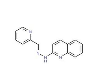 Pyridine-2-carboxaldehyde 2-quinolylhydrazone (CAS 7385-99-1) - chemical structure image