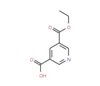 Pyridine-3,5-dicarboxylic acid monoethyl ester (CAS 84254-37-5) - chemical structure image