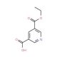 Pyridine-3,5-dicarboxylic acid monoethyl ester (CAS 84254-37-5) - chemical structure image