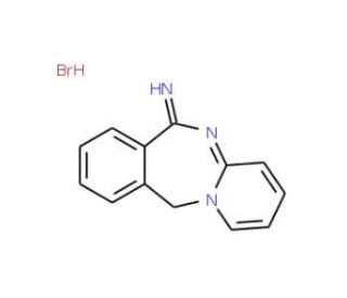 pyrido[1,2-b][2,4]benzodiazepin-6(11H)-imine hydrobromide (CAS 113918-51-7) - chemical structure image