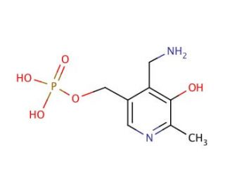 Pyridoxamine-5&prime;-phosphate (CAS 529-96-4) - chemical structure image