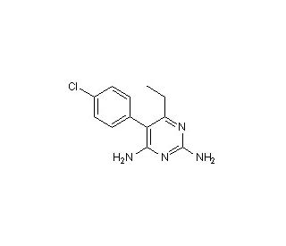 Pyrimethamine (CAS 58-14-0) - chemical structure image