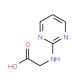 (pyrimidin-2-ylamino)acetic acid (CAS 79858-46-1) - chemical structure image