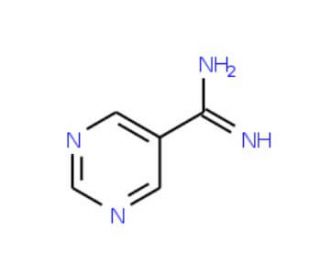 Pyrimidine-5-carboxamidine (CAS 690619-43-3) - chemical structure image