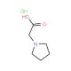 Pyrrolidin-1-yl-acetic acid hydrochloride (CAS 6628-74-6) - chemical structure image