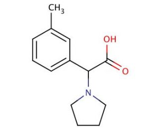 Pyrrolidin-1-yl-m-tolyl-acetic acid - chemical structure image