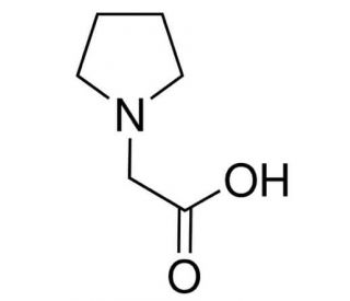 pyrrolidin-1-ylacetic acid (CAS 37386-15-5) - chemical structure image