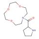 Pyrrolidin-2-yl-(1,4,7-trioxa-10-aza-cyclododec-10-yl)-methanone (CAS 436811-22-2) - chemical structure image