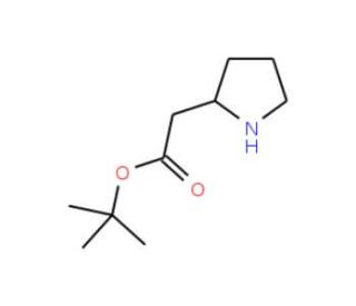 Pyrrolidin-2-yl-acetic acid tert-butyl ester (CAS 754177-25-8) - chemical structure image