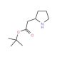 Pyrrolidin-2-yl-acetic acid tert-butyl ester (CAS 754177-25-8) - chemical structure image