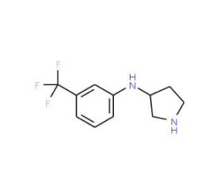 Pyrrolidin-3-yl-(3-trifluoromethyl-phenyl)-amine - chemical structure image