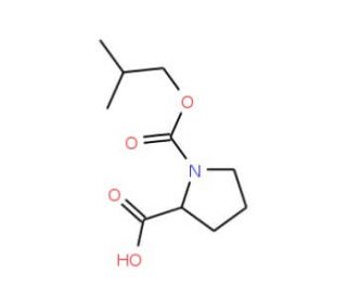Pyrrolidine-1,2-dicarboxylic acid 1-isobutyl ester - chemical structure image