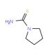 pyrrolidine-1-carbothioamide (CAS 40398-36-5) - chemical structure image