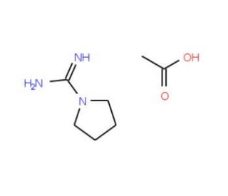 Pyrrolidine-1-carboximidamide acetate - chemical structure image
