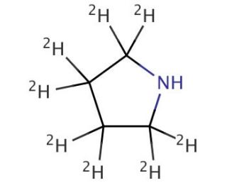 Pyrrolidine-2,2,3,3,4,4,5,5-d8 (CAS 212625-79-1) - chemical structure image