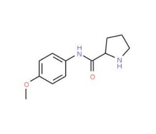 Pyrrolidine-2-carboxylic acid (4-methoxy-phenyl)-amide - chemical structure image