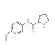 Pyrrolidine-2-carboxylic acid (4-methoxy-phenyl)-amide - chemical structure image