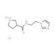 Pyrrolidine-3-carboxylic acid (2-imidazol-1-yl-ethyl)-amide dihydrochloride - chemical structure image