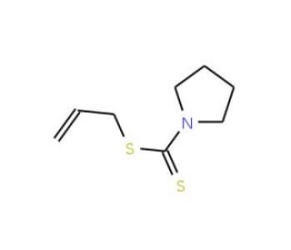 Pyrrolidinodithiocarbamic Acid Allyl Ester (CAS 701-13-3) - chemical structure image