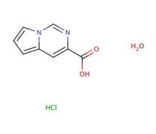 Pyrrolo[1,2-c]pyrimidine-3-carboxylic acid hydrochloride hydrate - chemical structure image