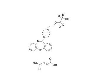 Quetiapine-d4 Fumarate (CAS 1287376-15-1) - chemical structure image